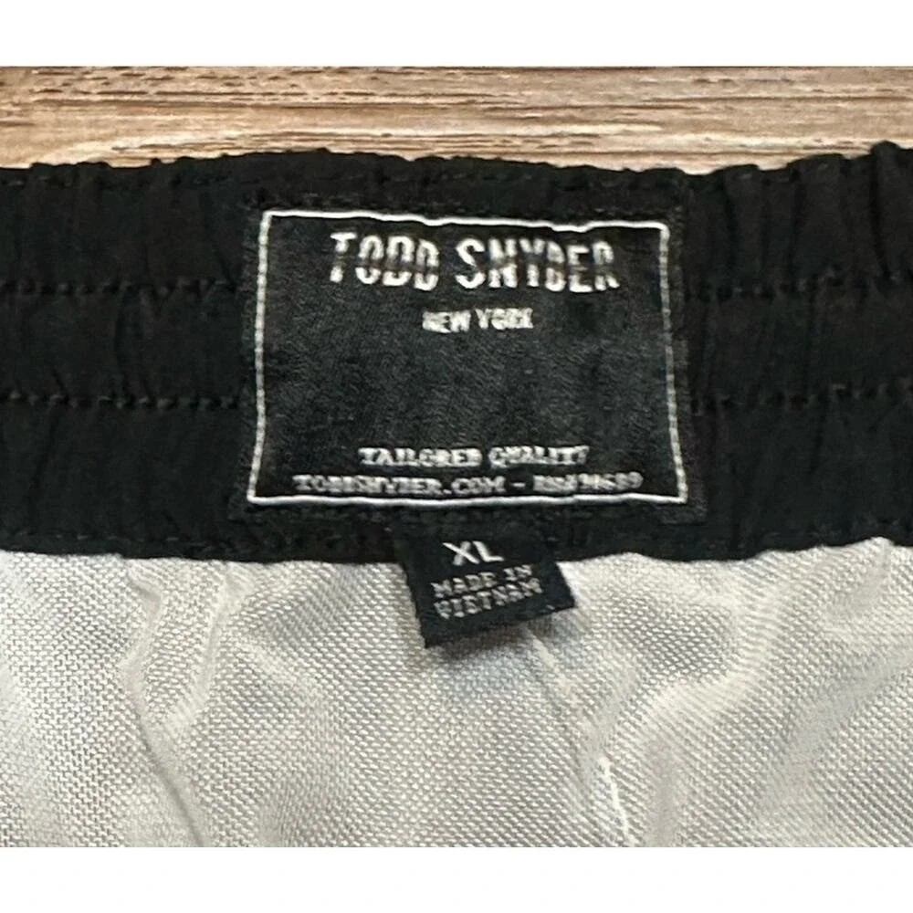 Todd Snyder Classic Solid Weekend Swim Shorts Mesh Lined Men's Sz XL Pitch Black